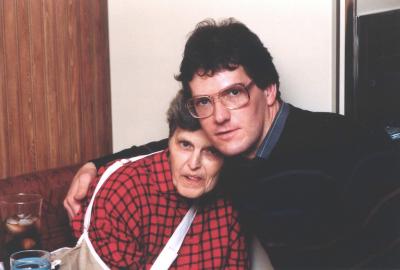 Mom & me (Norm) Christmas, 1986