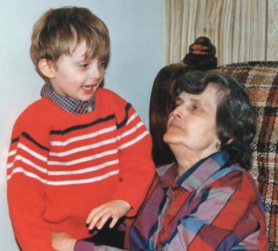 Ryan & Grandma 1986