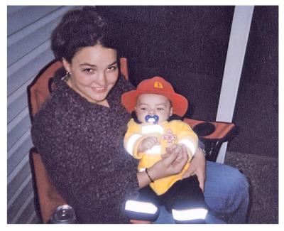 SAM AND AIDEN ON PORCH