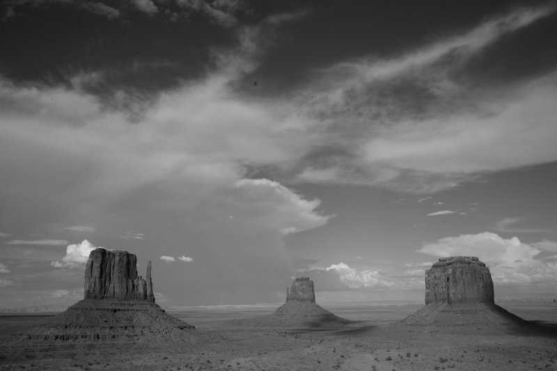 Valley in Black and White