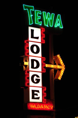 Tewa Lodge Sign