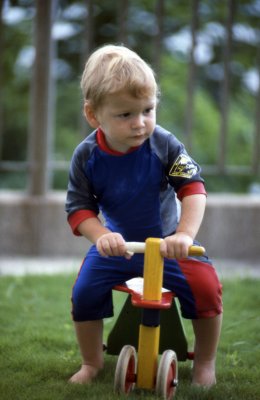 Fraser in the garden