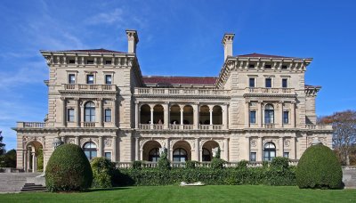 Newport The Breakers Mansion backyard.
