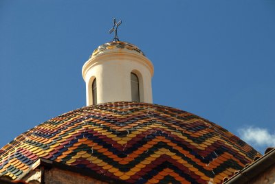 Tiled Church Roof, Olbia Sardinia