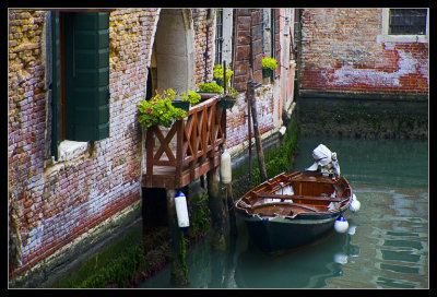 Brick Wall and Boat