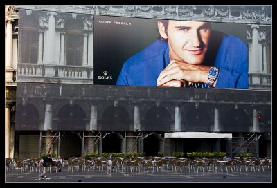 Rolex Ad on St Mark's Square
