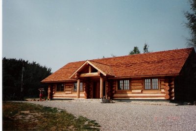 The New Blokhusmuseet Licoln Log Cabin Rebild