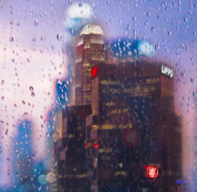 rainy night Hong Kong