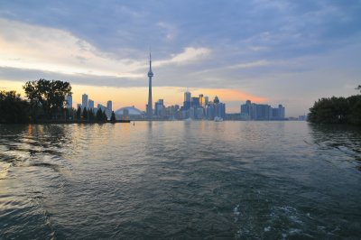 Toronto Harbour from the Island lagoon