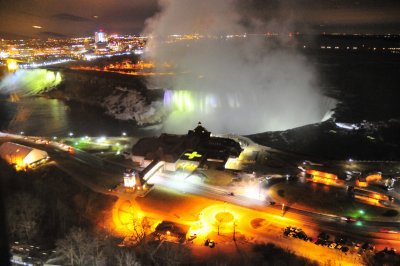 Niagara Falls at night