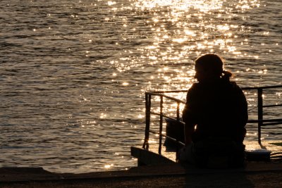 Enjoying the sunset, Budapest (Hungary)