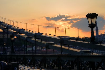 Sundown at Chain Bridge