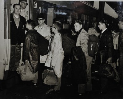 Boarding train