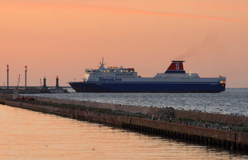 Ferry entering Gdynia port