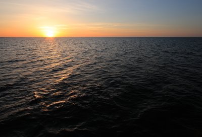 Sunset over Baltic