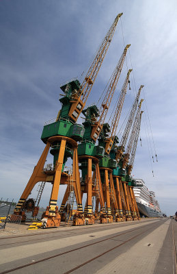 Gdynia port cranes