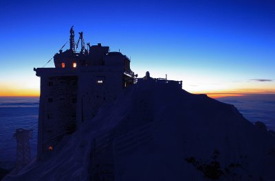 Observatory before sunrise