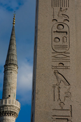 Blue mosque and obelisk