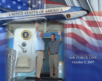 Dad and I on Air Force One