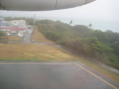 13 April - Rainy Day - Flying into Tobago