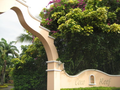 Entrance to Coco Reef Resort