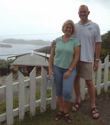 Scenic overlook near Speyside - Chris and Lorie
