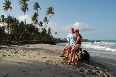 Boog and Aimee - A beach in Trinidad