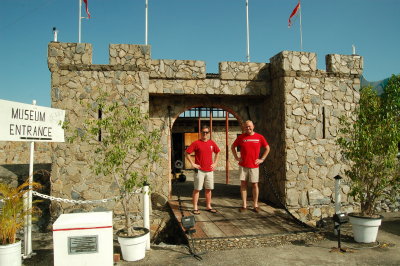 Chris and I at the entrance