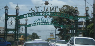 Entrance to St. James area of Port of Spain
