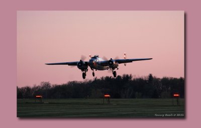 B-25 Early morning take off