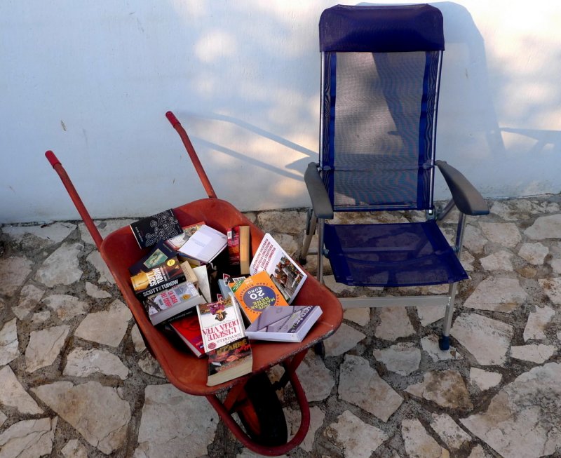 A barrow of books for summer 2009