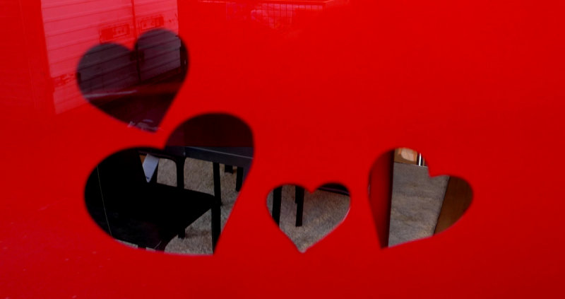 Red hearts