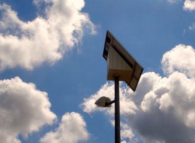 Streetlight and clouds