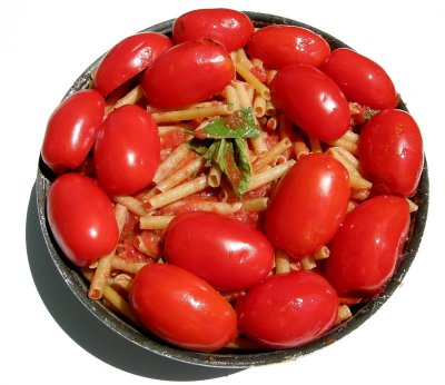 Oven Maccheroni with tomatos  San Marzano