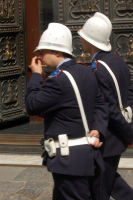 Florence -  Italy - Hands in the Cathedral square