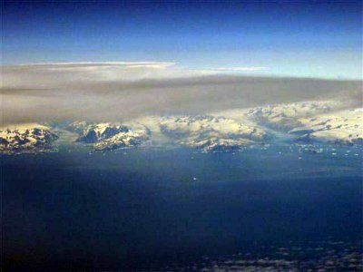 Greenland aerial view