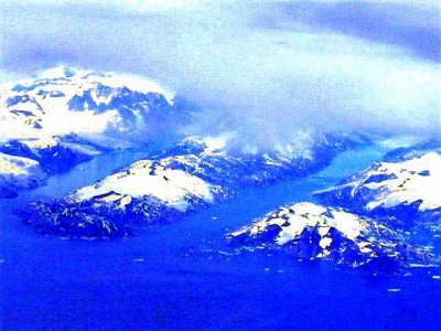Greenland aerial view