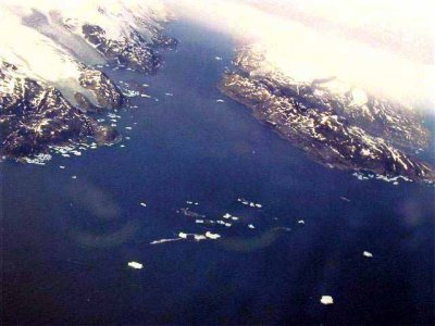 Greenland aerial view