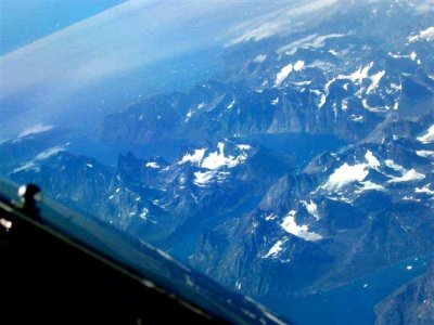 Greenland aerial view