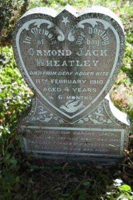 Jack Wheatley's Grave, Coolatai NSW