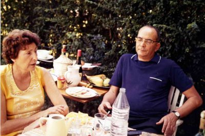 Hlne et Georges, tante et oncle de Guadeloupe en 1975