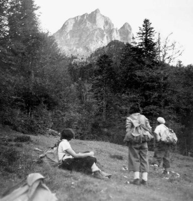 Au départ de Bious dans les années 1930