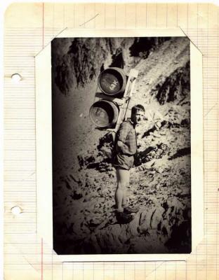 1961 : Hervé Butel porteur au refuge du Tour pendant l'été
