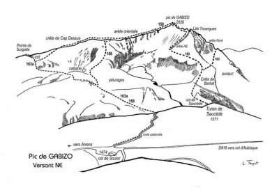 42 Versant NE du pic de Gabizo