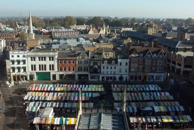 View from Great St. Mary Church Tower