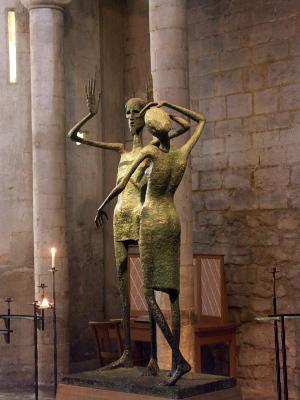 Jesus and Mary Magdalene by David Wynne - Ely Cathedral