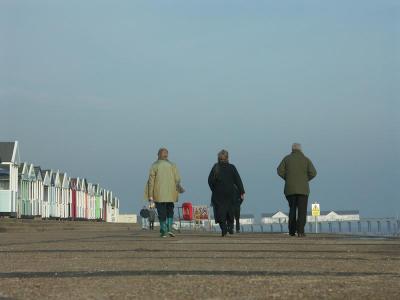 Along the promenade