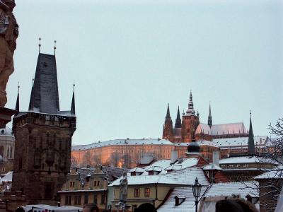 Lit up Castle - Prague