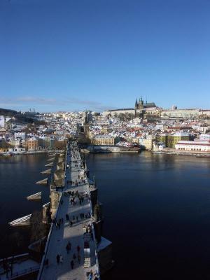 Karlov Bridge from the tower