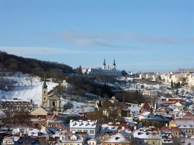 Prague Hradcany from Karlov Bridge Tower